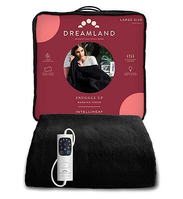 Dreamland Snuggle Up Warming Throw - Black 120X160Cm