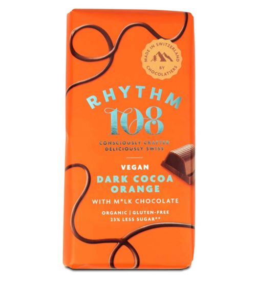Rhythm 108 M*lk Chocolate Orange Tablet - 100g