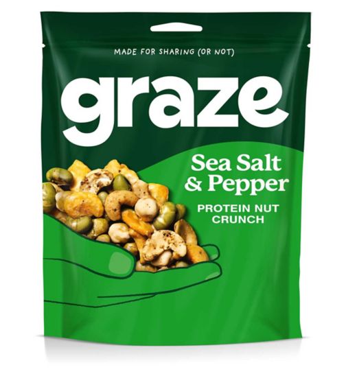 Graze Salt & Pepper Protein Nut Crunch Bag -100g