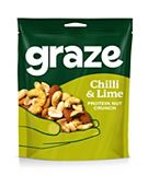 Graze Chilli & Lime Protein Nut Crunch Bag - 100g