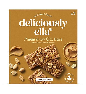 Deliciously Ella Peanut Butter Oat Bar - 3 x 50g