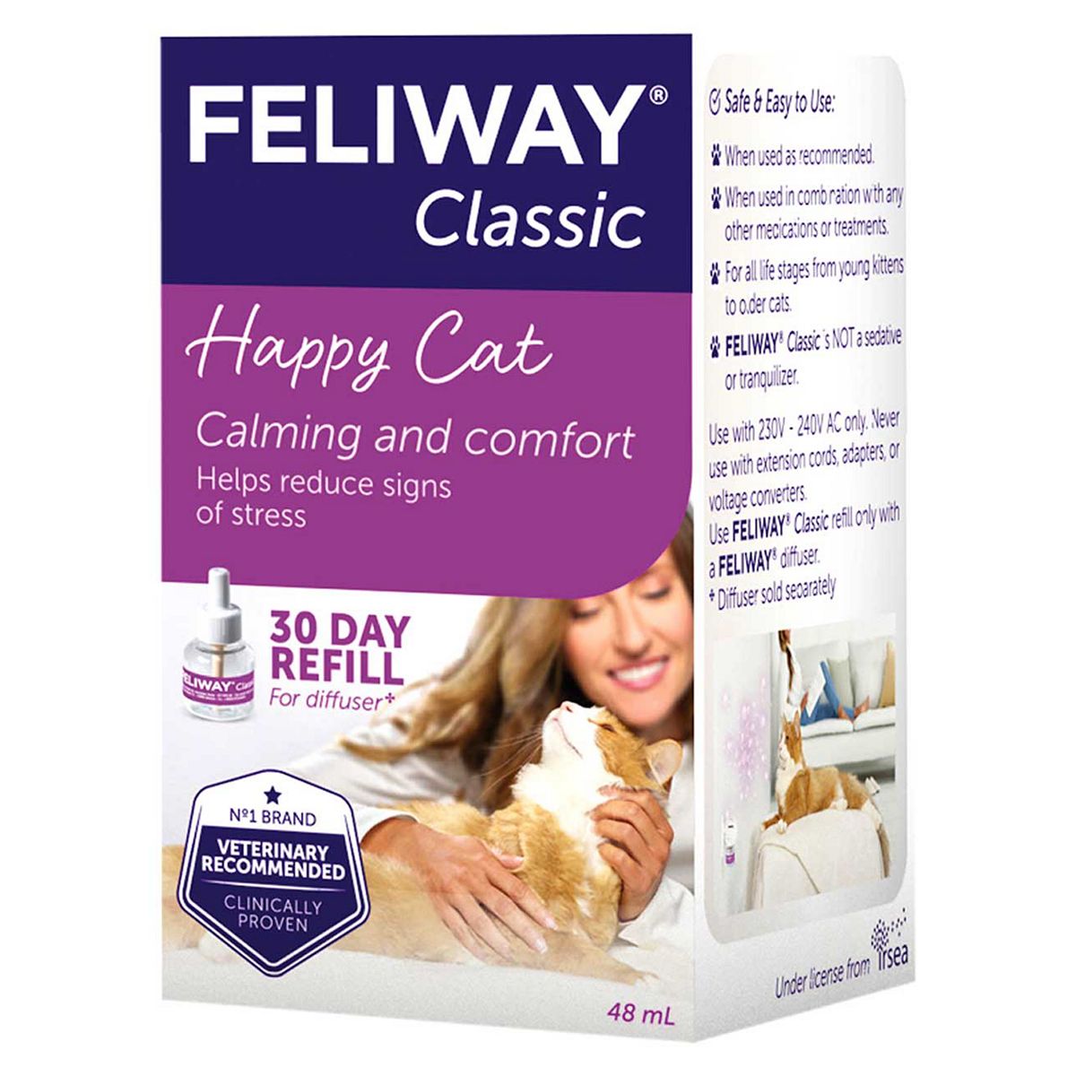 Feliway Classic Cat Calming Diffuser Refill - 48Ml