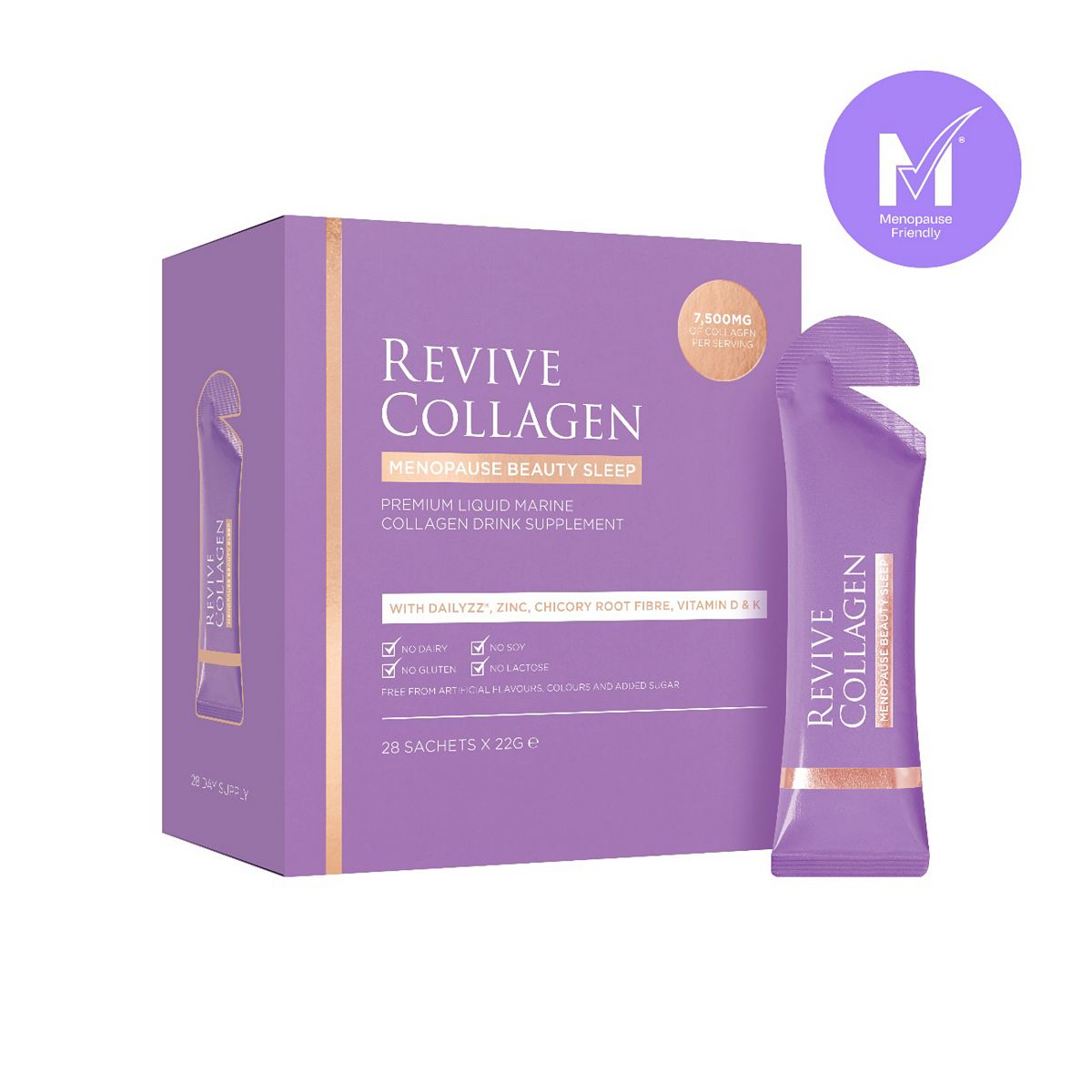 Revive Collagen Menopause Beauty Sleep Drink Supplement 7,500Mg 28 X 22G Sachets