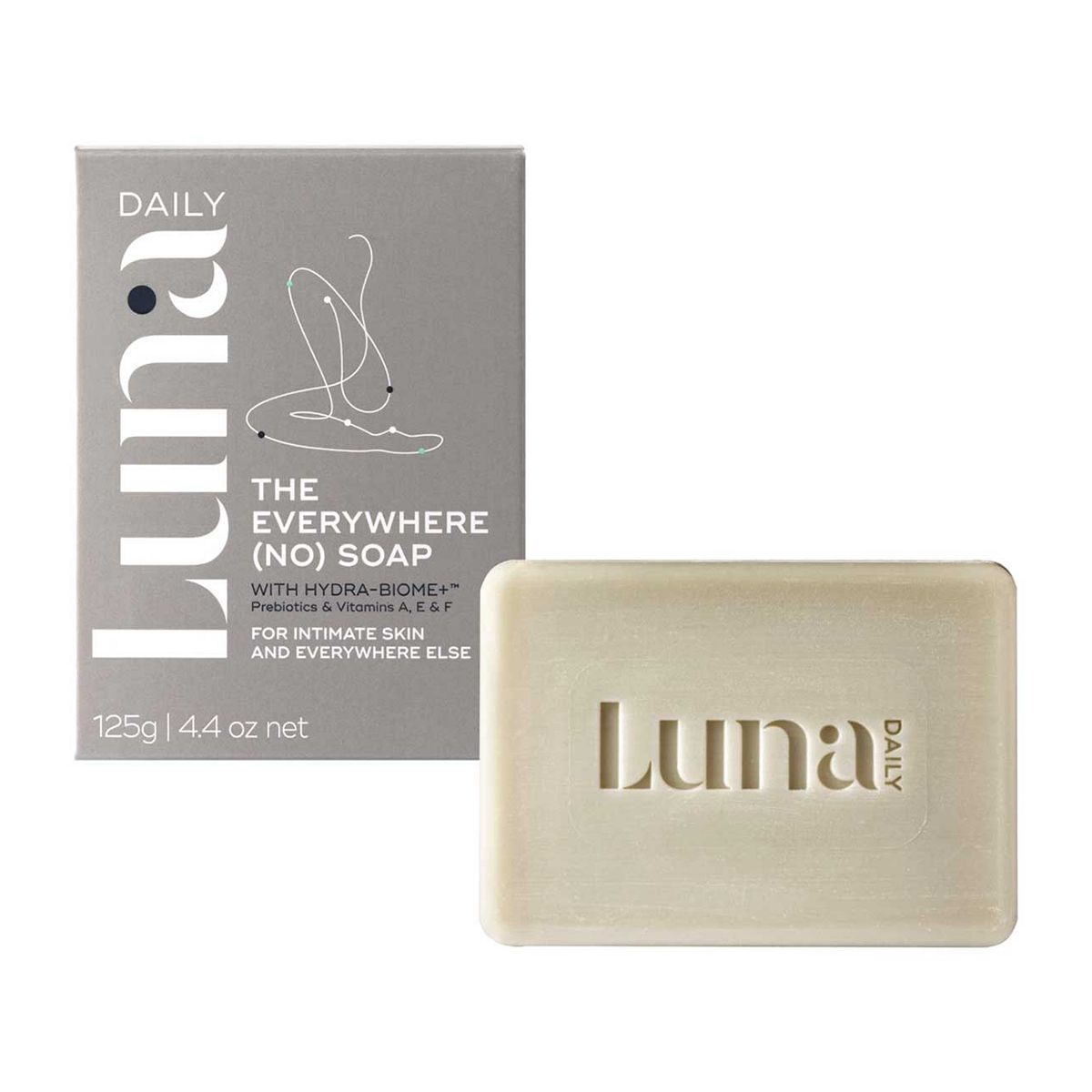 Luna Daily The Everywhere (No) Soap Bar Ph Balanced, Moisturising, For Sensitive Skin 125G