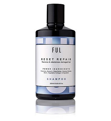 FUL Reset Repair Shampoo 250ml  Strengthening Cleanser for Dry, Damaged or Thinning Hair
