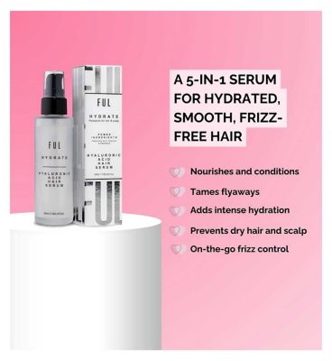 FUL Hyaluronic Acid Hair Serum 50ml – Anti-Frizz Spray for Dry, Curly & Damaged Hair (2)