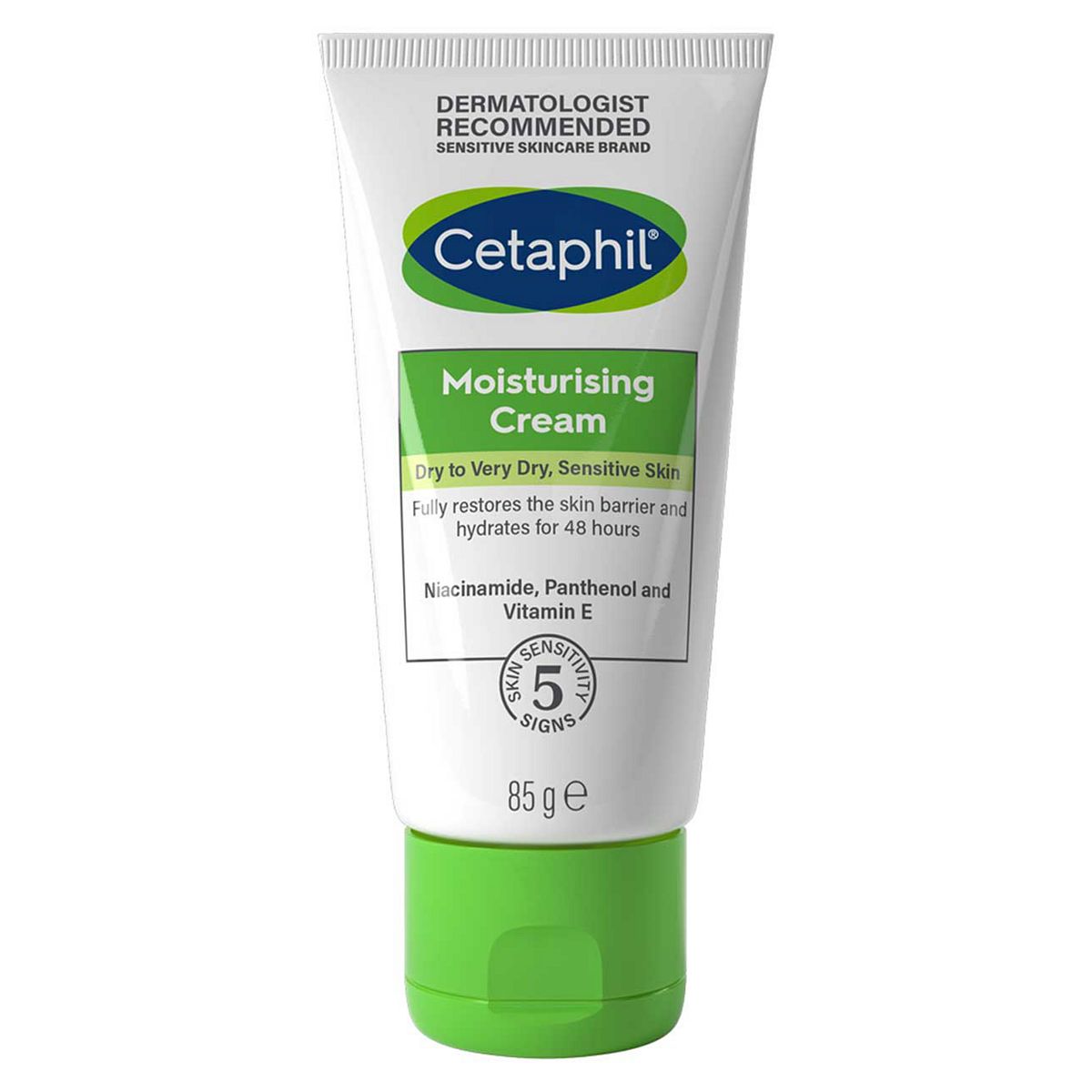 Cetaphil Moisturising Cream, Rich Face & Body Moisturiser For Dry Sensitive Skin 85g