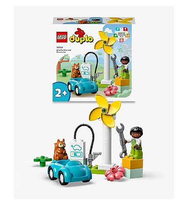 DUPLO Town Wind Turbine and Electric Car