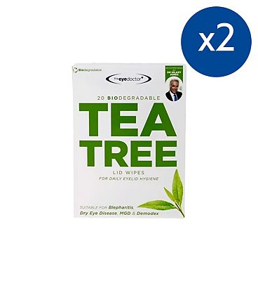 Click to view product details and reviews for The Eye Doctor Tea Tree Wipes 2 Packs Of 20 Wipes.