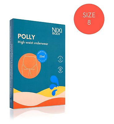 NIXI Body Polly Black 8 High Waist Leakproof Knickers