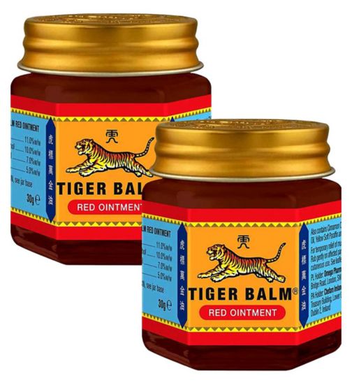 Tiger Balm Red 30g;Tiger Balm Red Ointment - 30g;Tiger Balm Red Ointment 30g x 2 Bundle