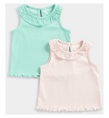 MG OF 2PK VEST /PINK /5-6 Years