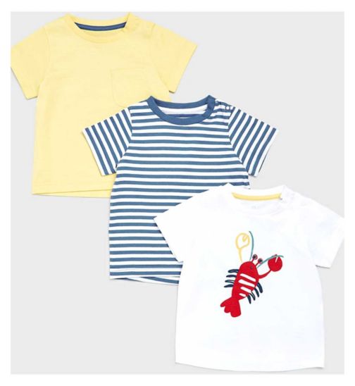 Mothercare Seaside T-Shirts - 3 Pack
