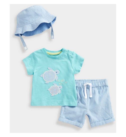 Mothercare Turtle T-Shirt, Shorts and Hat Set