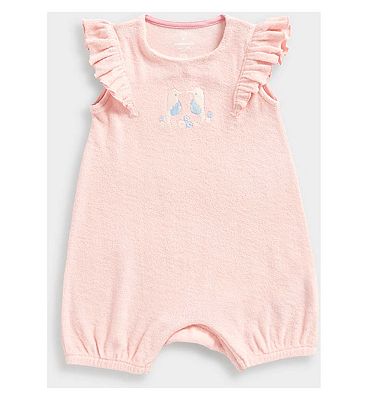 NBG PS FRILL SL/PINK /3 - 6 Months