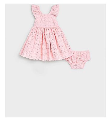 NBG PS BRODERIE/PINK /6 - 9 Months