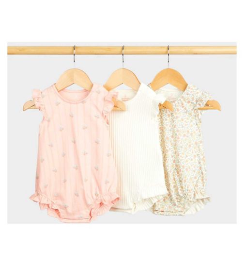 Mothercare Orchard Rompers - 3 Pack