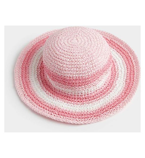 Mothercare Pink Straw Hat