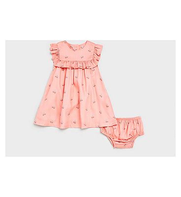 NBG SO WOVEN DR/PINK /6 - 9 Months