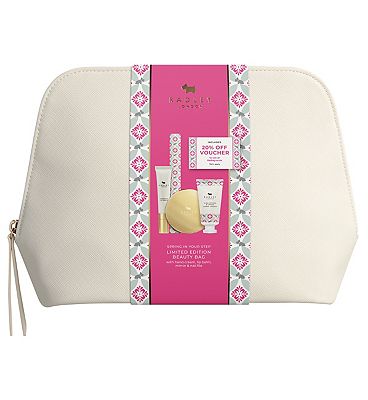 Radley London Spring in Your Step Limited Edition Beauty Bag with Hand Cream, Lip Balm, Mirror & Nai