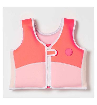 Sunnylife Melody Mermaid Swim Vest 3-6 Neon Pink