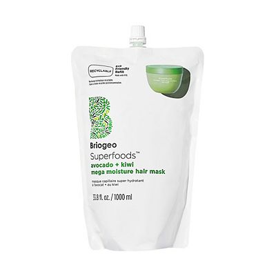 Briogeo Superfoods Avocado + Kiwi Mega Moisture Hair Mask Jumbo Pouch 1000ml