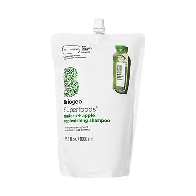 Briogeo Superfoods Matcha + Apple Replenishing Shampoo Jumbo Pouch 1000ml