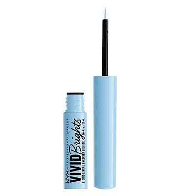 NYX Professional Makeup Vivid Brights Liquid Eyeliner Cyan Simp cyan simp