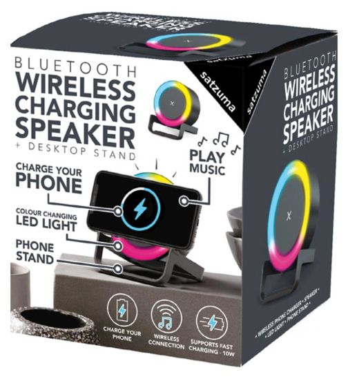 Satzuma Wireless Charging Bluetooth LED speaker