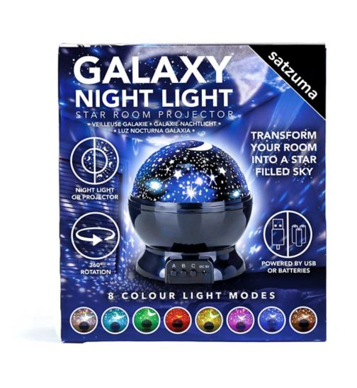 Satzuma Galaxy Night Light Projector