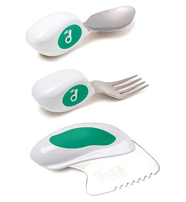 Doddl toddler spoon fork & knife set aqu