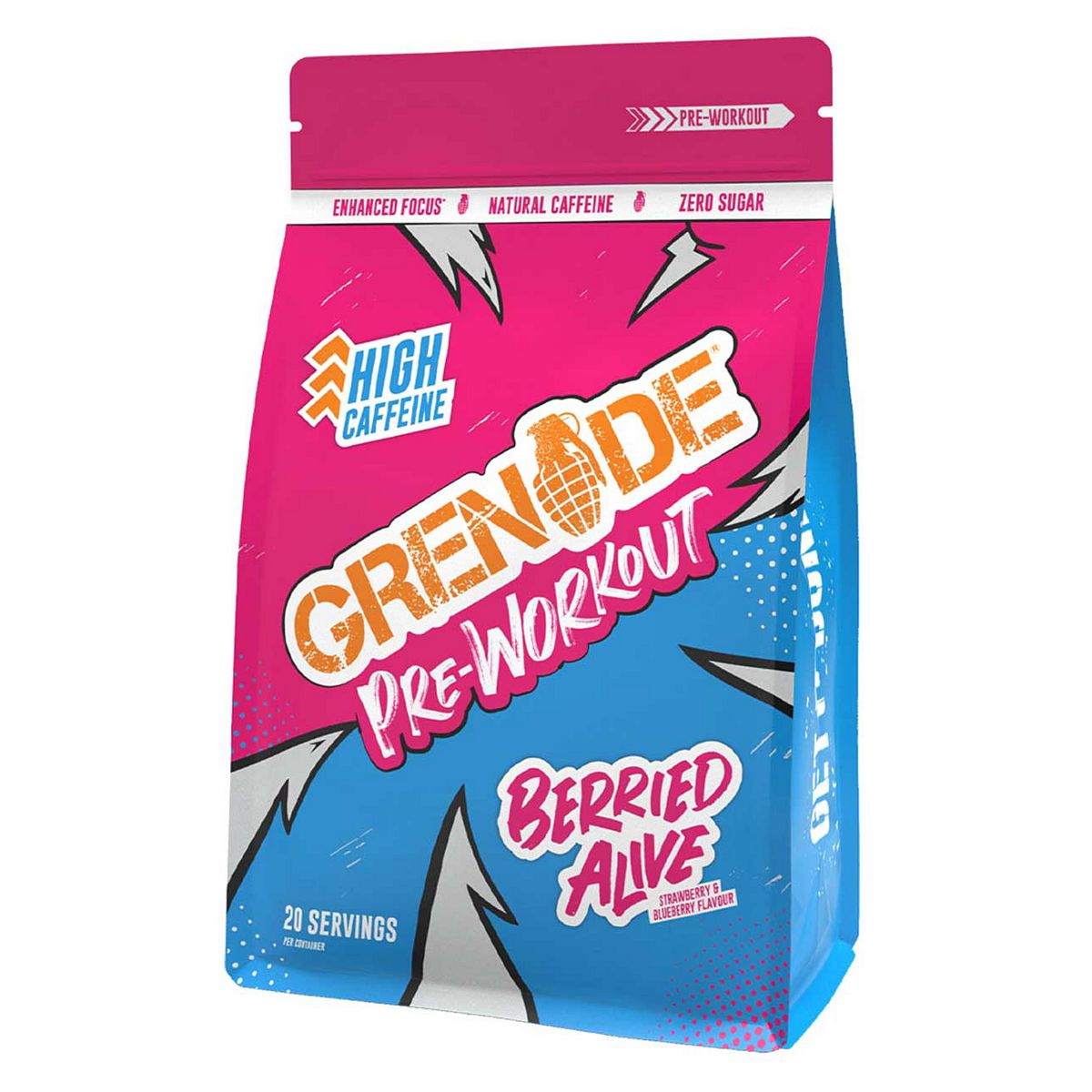 Grenade Pre-Workout Powder Berried Alive - 330G