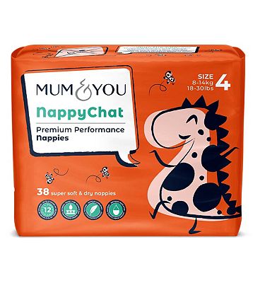 Mum & You Nappychat Premium Performance Eco Nappies Size 5 36s