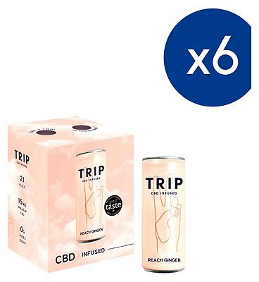 Trip CBD Drink Peach Ginger - 24 x 250ml Bundle