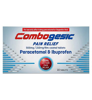 Combogesic Pain Relief 500mg/150mg Film-Coated Tablets - 16 Tablets