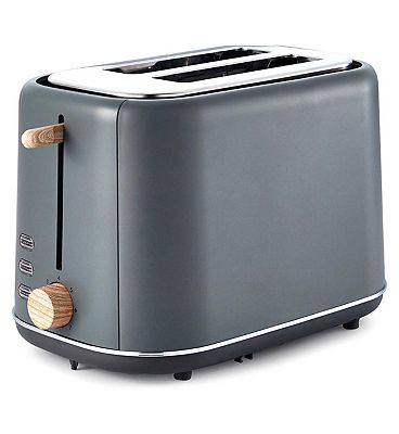 Tower Scandi 2 Slice Toaster Grey