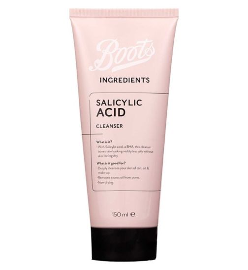 Boots Ingredients Salicylic Acid Cleanser 150ml