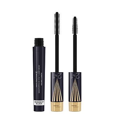 Max Factor Masterpiece 2 in 1 Lash WOW Volume & Length Mascara, Midnight Black