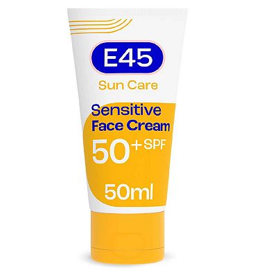 E45 Sun Face Cream for Sensitive Skin, Hydrating Sun Cream with very high UVA and UVB protection and