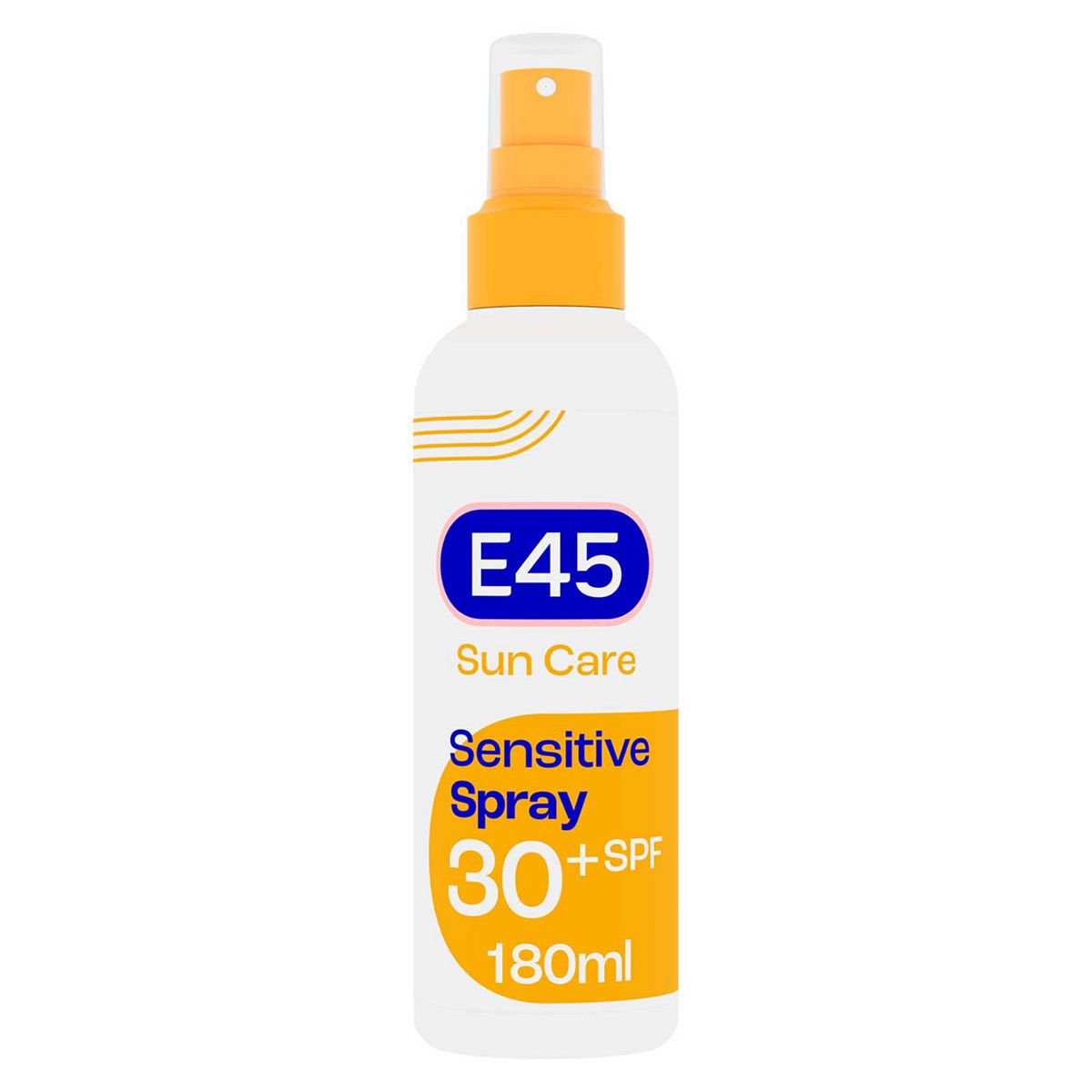 E45 Sun Body Cream Spray For Sensitive Skin. Hydrating With Very High Uva And Uvb Protection Spf 30 180ml