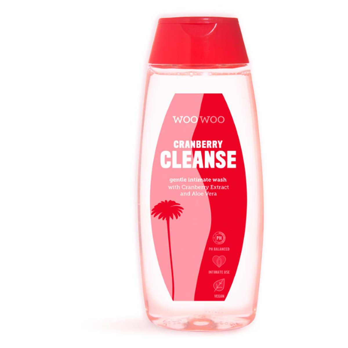 Woowoo Ph-Balanced Body Wash Cranberry Cleanse -200 ml, 200ml