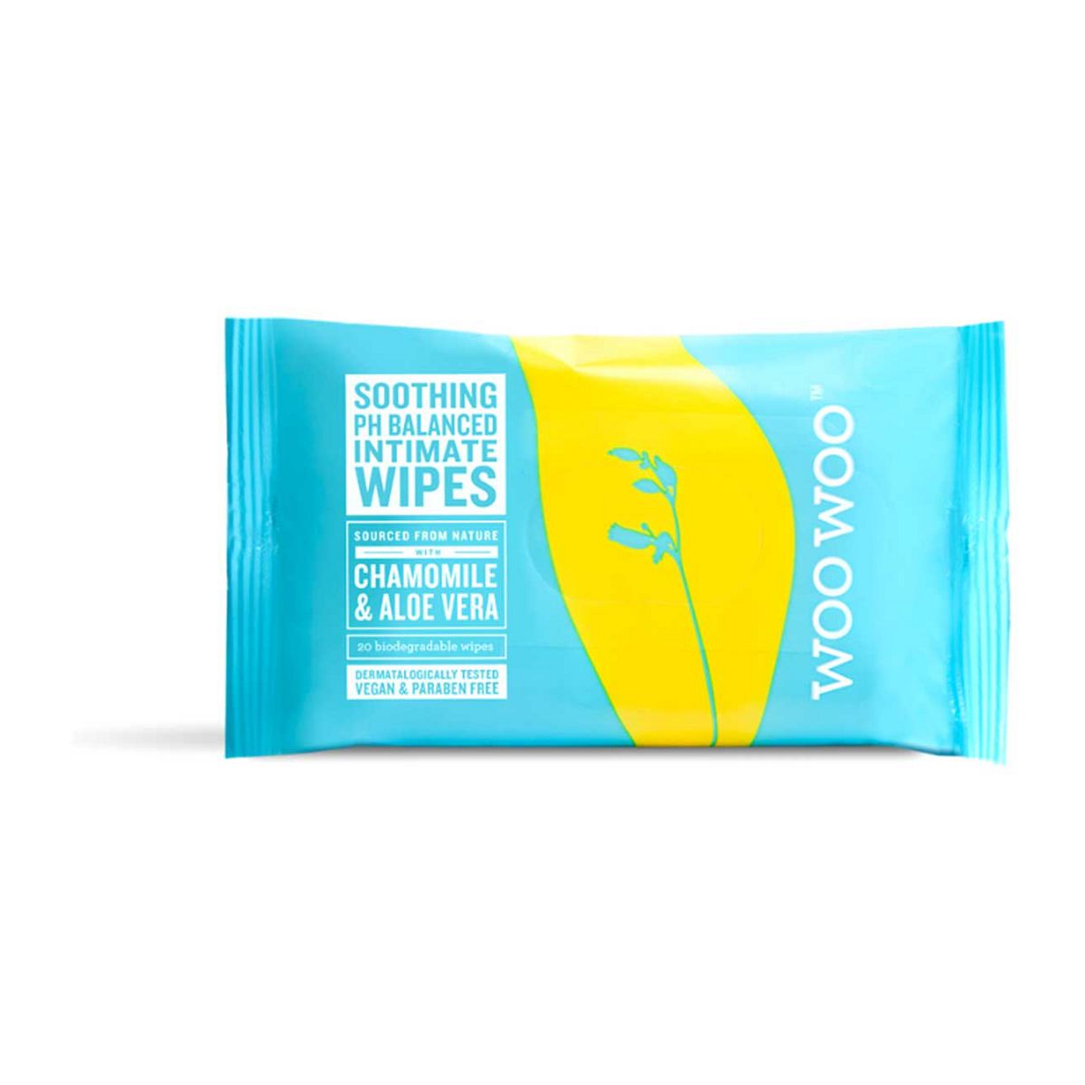 Woowoo Soothe It Chamomile & Aloe Vera Intimate Wipes - 20