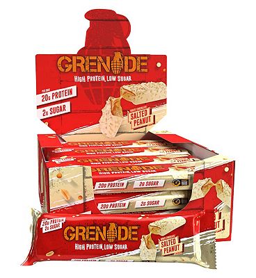 Grenade Carb Killa High Protein Bar White Chocolate Salted Peanut - 60g x 12 Bars