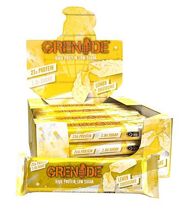 Grenade Lemon Cheesecake Protein Bar 60G x 12 Bars