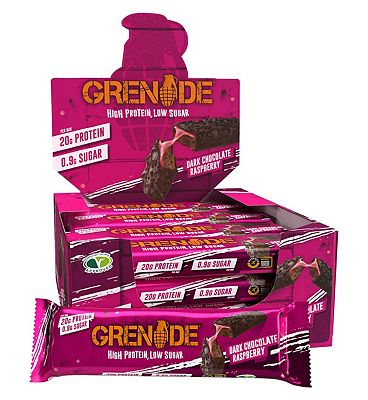 Grenade Carb Killa High Protein Bar Dark Chocolate Raspberry - 60g x 12 Bars
