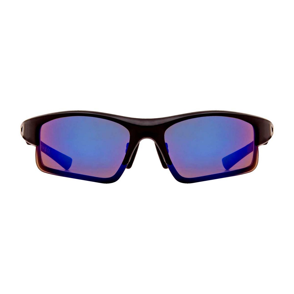   Sunglasses Active Semi Rimless Wrap Blue Mirror Multicolor