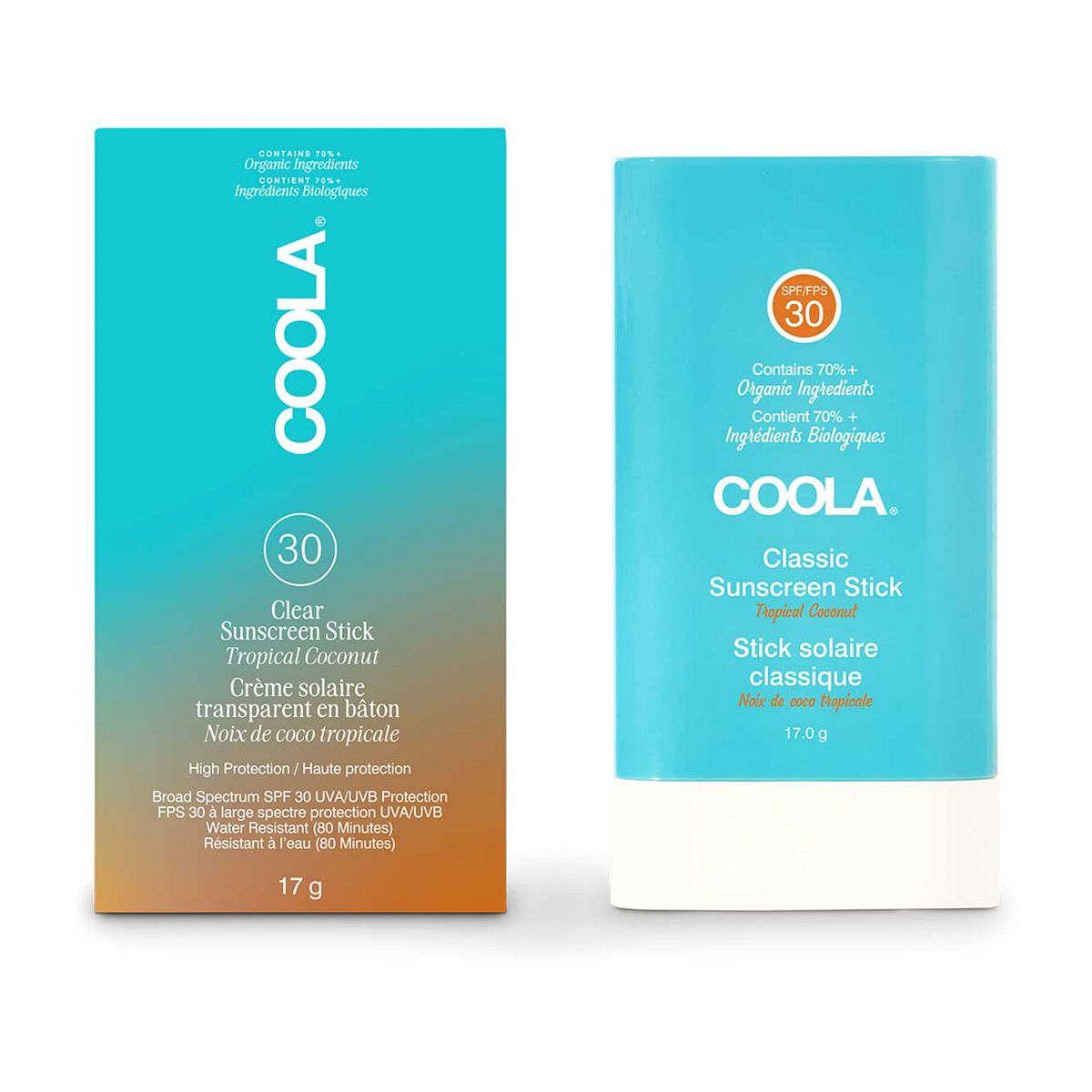 Coola Clear Sunscreen Stick - Tropical Coconut Spf30 17G Br/>