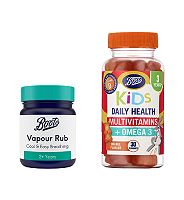 Boots Multi-vits Omega Gummies and Vapour Rub Bundle