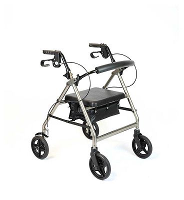 NRS Healthcare A-Series Petite Rollator Grey