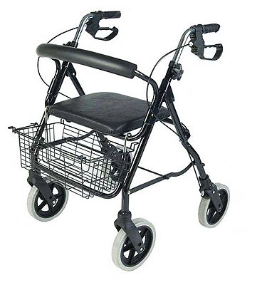 NRS Healthcare Mobility Care 4-Wheel Aluminium Rollator